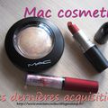 Mes petits nouveaux de chez mac.