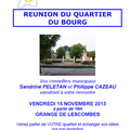 REUNION DU QUARTIER DU BOURG - 15 novembre 2013