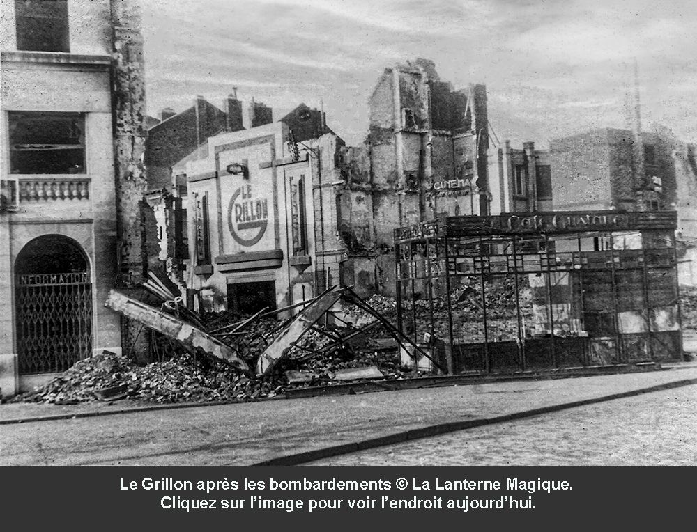 Le Havre Cinéma Gaumont Pathé Lecesne reconstruction Perret star Apollo Grillon Alhambra, Sirius Vox Rex Scala Royal Rio Réau Paris Sainte Adresse Lido  Normandy bombardement 1944