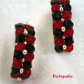 PENDIENTES DEL CONJUNTO "EN ROUGE ET NOIR"