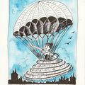 Une femme en parachute - Dessin du jour n°106
