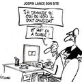 Jospin lance son site - Pétillon - Le Canard enchaîné n° 4480 - 06 sept. 2006