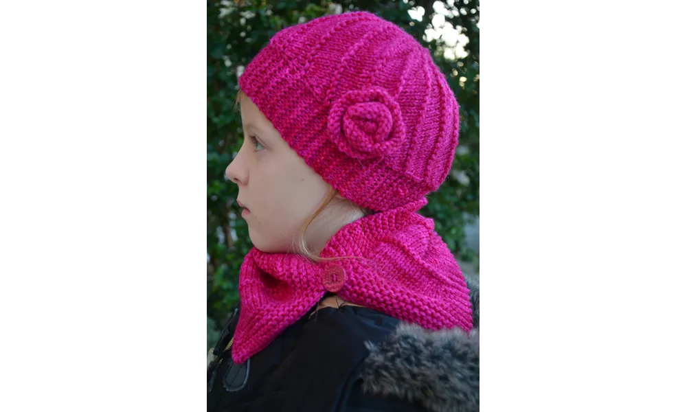 Cool Wool Katy tricot (béret et col)