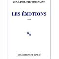 LIVRE : Les Emotions de Jean-Philippe Toussaint - 2020