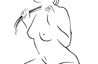 Nouvelle collection de coulure sur corps nue féminin