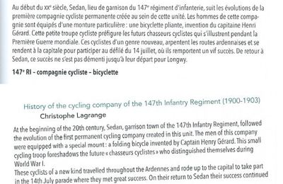 Histoire de la compagnie cycliste du 147e RI (1900 - 1903)