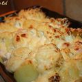 Gratin hivernale aux pommes de terre, choux-fleur & bechamel au comté...