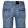 Jeans Femme Bootcut Clair Délavé Taille Basse