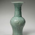 A Longquan Celadon Baluster Vase, China, Southern Song-early Yuan Dynasty, 13th-early 14th century