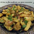 Pommes de terre au four, parfumées aux épices marocaines