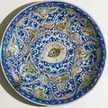 Dish with vegetal decoration, Iran, Safavid Period (1501 - 1722)