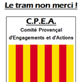 Tract du CPEA : Non au tramway à La Penne sur Huveaune.