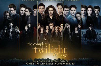 Premier poster regroupant les 5 films de la SAGA TWILIGHT