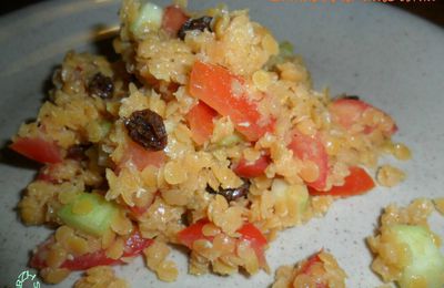 Salade de lentilles corail