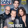 Pascal Obispo et les 3 autres coachs dans le magazine Télécable Sat du 22 janvier 