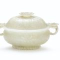 A white jade Mughal-style incense burner and cover, Qing dynasty, Qianlong period