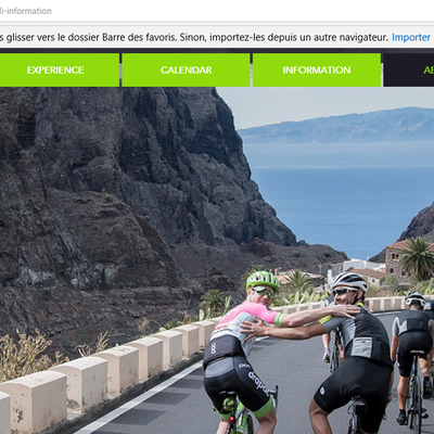 TOUR OPERATEUR ENTRAINEMENT CYCLISTE/TOUR OPERATOR CYCLING TRAINING ONE MORE RIDE/PRO RIDE TENERIFE