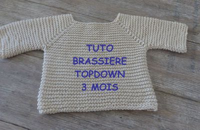 TUTO BRASSIERE TOPDOWN 3 MOIS SANS COUTURE AU POINT MOUSSE