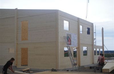 Construction de la nouvelle cave du domaine Frey