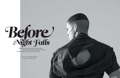 Edito : 'Before Night Falls', Givenchy Menswear, with Pablo Contreras by Karim Sadli for Out Magazine