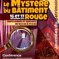 Jourée du patrimoine, visite du "batiment rouge" et conférence de l'architecte.