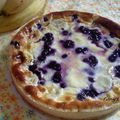 Tarte à la banane myrtilles