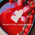 Bavarois fruits rouges-amaretto