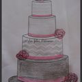 Wedding cake rose et gris !