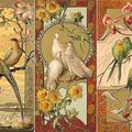 Oiseaux et Fleurs Stylisées, par Mary Golay