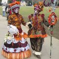 Masques de Venise présentés au Carnaval d'Annecy