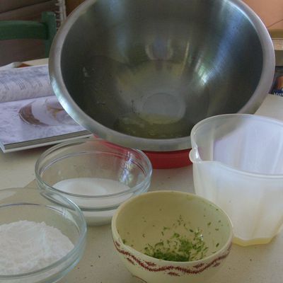 Meringues au citron vert 