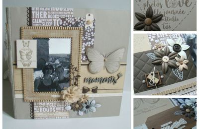 Kit Atelier Album de mars 2017 scrapé par SYLVIE85