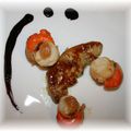 Duo foie gras et st jacques