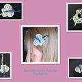 Clip Papillon pour les cheveux au crochet