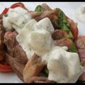 Comment un plat devient finalement la star du repas - Filet d'agneau aux asperges et aux tomates rôties. 