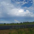 ciel      avec un arc en ciel 