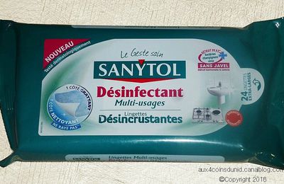 Lingettes désinfectantes multi-usages de Sanytol