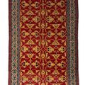 “Lotto” Carpet with Closed Kufesque Border, Anatolian, Ottoman period (1281-1924), first half 16th century