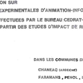 Des études d'impact expérimentales avec information du public en Isère et dans l'Ardèche 1981-1982