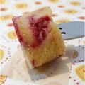 ..Blondies aux framboises (sans gluten)..