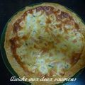 QUICHE AUX DEUX SAUMONS Voici une recette de