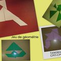 Tangram plastifié fabriqué par les élèves