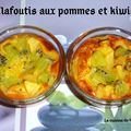 Clafoutis aux pommes et kiwis