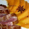 Magret de canard au melon