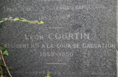 st etienne  42 2016  tombe  famille COURTIN  leon  Pre  Hre cour de Cassation