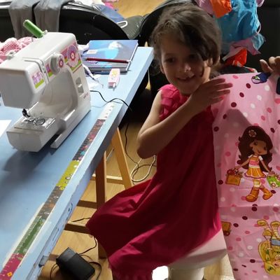Les premiers pas de ma princesse en couture
