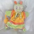 Doudou Plat Marionnette Escargot Choco Orange Et Vert Doudou Et Compagnie