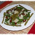 Salade de roquette aux asperges et au parmesan