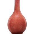 A sang-de-boeuf pear-shaped vase, Qianlong