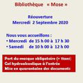 Réouverture de la Bibliothèque "Mose" 